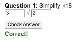 Simplifying surds worksheet