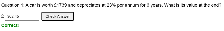 Compound depreciation worksheet