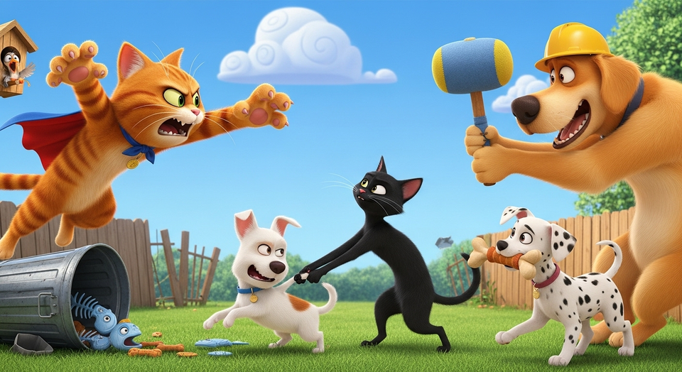 Cats and dogs