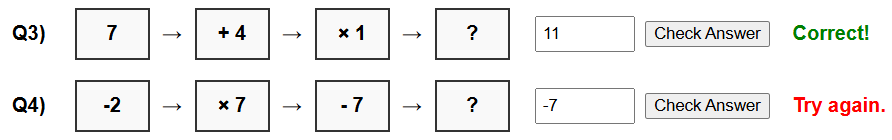 Function machines worksheet