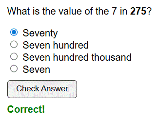 Place value in integers worksheet