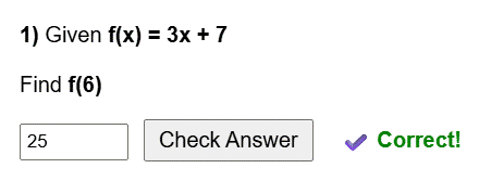 Evaluating functions worksheet