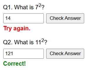 Squares and square roots worksheet
